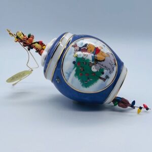 2000 Winnie The Pooh Tigger Ornament Purple Bradford